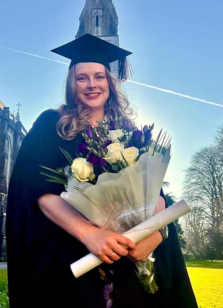 Tyler Yvonne Wallin at her Maynooth University graduation